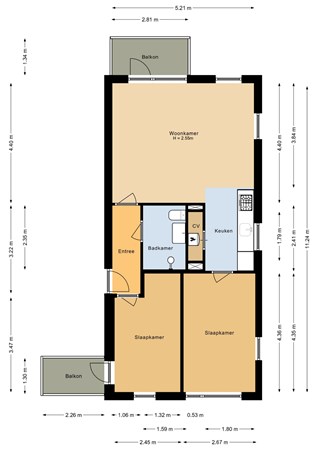 Floorplan - Jungfrau 142, 3524 WN Utrecht